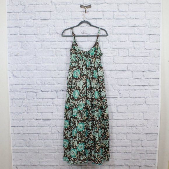 Tramp Dresses & Skirts - TRAMP Thin Strap Long Boho Flowing Tiered Dress M